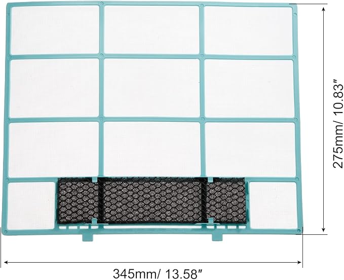 PATIKIL 13.58" x 10.83" Air Conditioner Air Filter, Plastic Air Filtering - Image 2