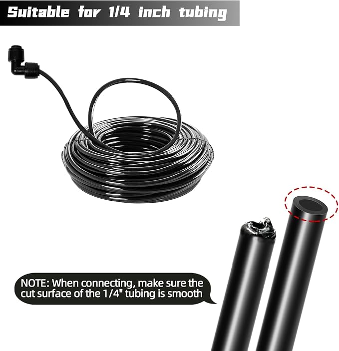 30 Pack Quick Connect 1/4" Drip Irrigation Elbow Coupling Connector, Universal - Image 5