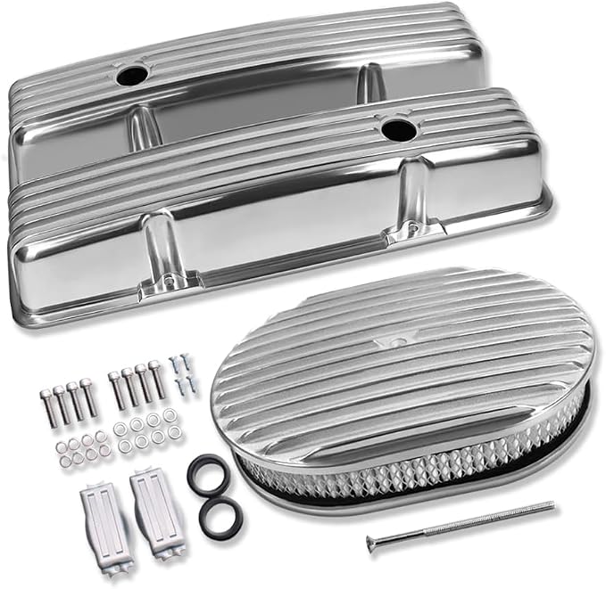 Tall Valve Covers For SBC 283 305 327 350 400 1958-1986 and 12" Oval Air by IMOOA