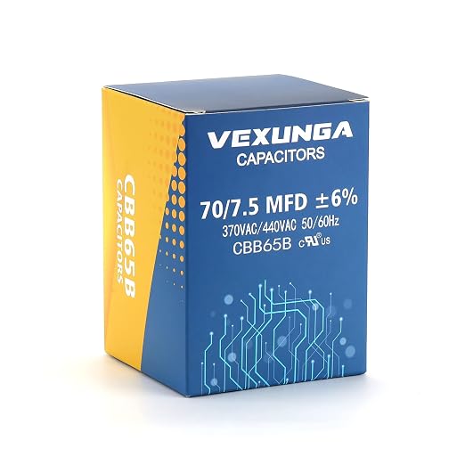 VEXUNGA 70/7.5 uF 70+7.5 MFD 370V or 440V Dual Run Start Round A/C Capacitor - Image 5
