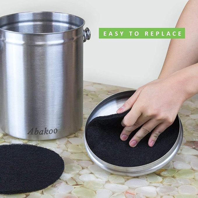Abakoo Compost Bin Filters, 12 Packs, Activated Carbon Filters - Image 4