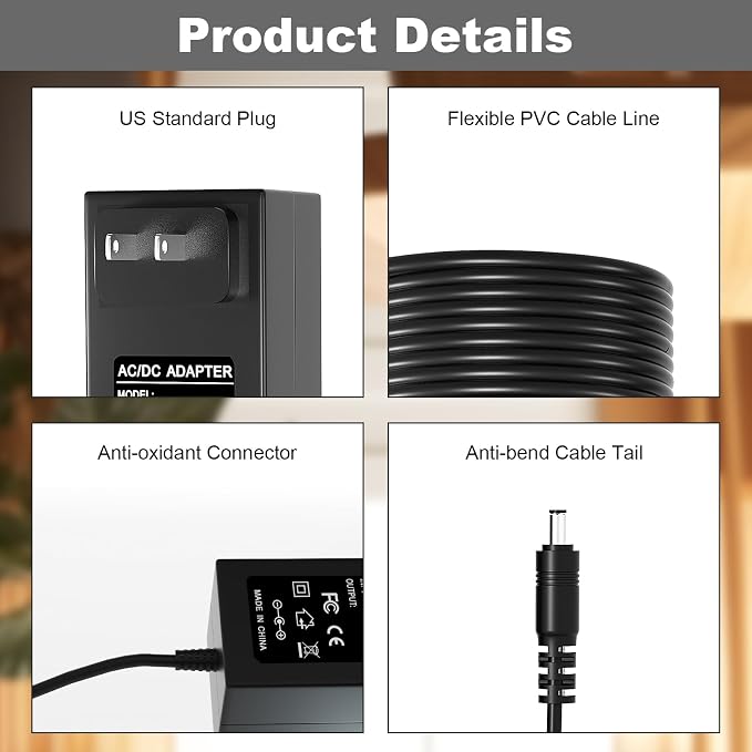 24V Power Cord for LEVOIT Air Purifiers Compatible - Image 7