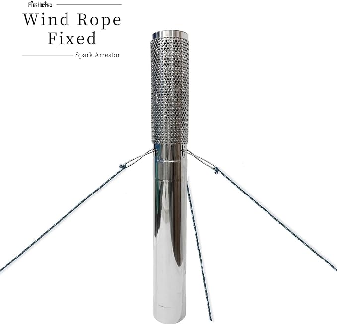 FIREHIKING 2.36" Spark Arrestor Stove Pipe - Image 4