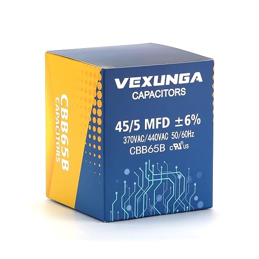 VEXUNGA 45/5 uF 45+5 MFD 370V or 440V Dual Run Start Round A/C Capacitor 45 5 - Image 5