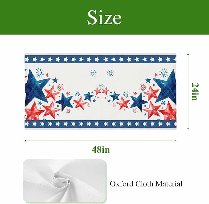 Independence Day Fluorescent Light Covers 4 Pack Five-Pointed Star Frame - Image 5