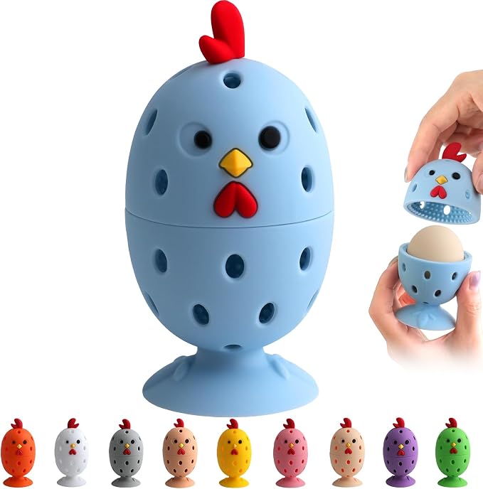 Egg Brush Cleaner, Egg Cleaner for Fresh Eggs, Cute Chick Shaped Egg Wash and by Unknown