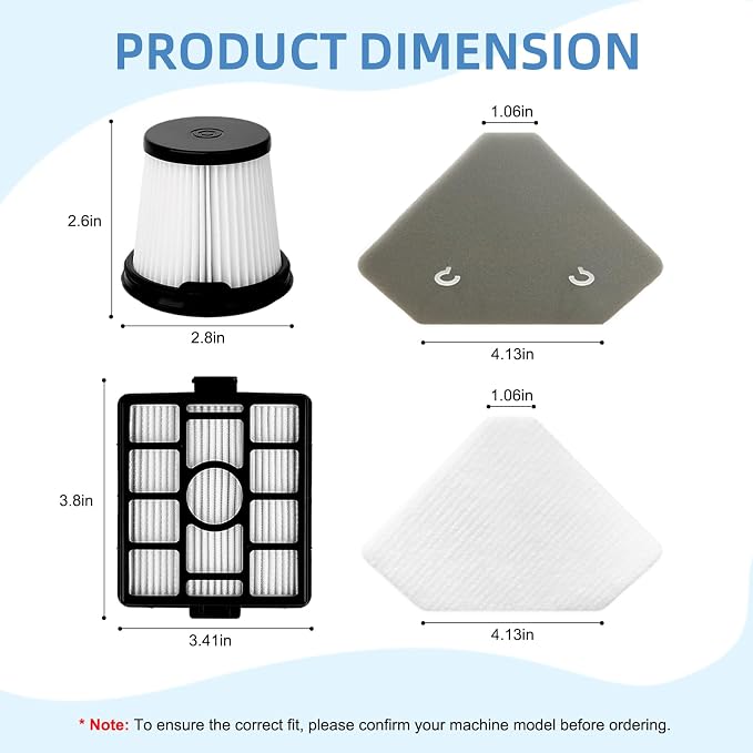 HEPA Per-motor Foam Filter Replacement: - Image 2