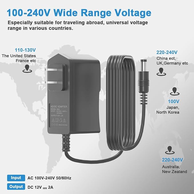12V 2A Power Supply Adapter DC 12V 24W Charger - Image 8
