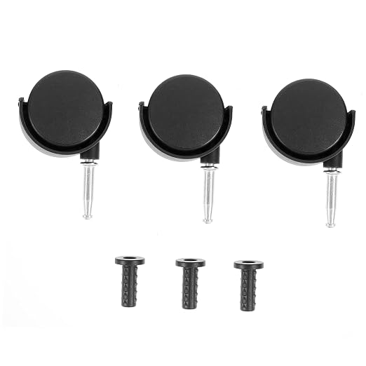 Alipis 3pcs Rotatable Caster Wheels by Alipis