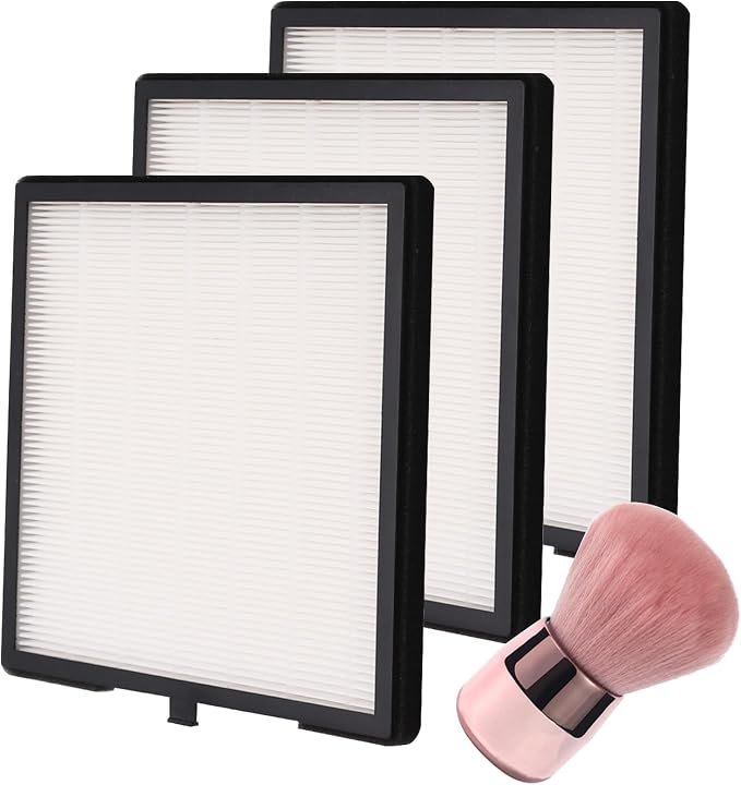 Nail Dust Collector Replacement Filters, 3 Pack Nail Tech Dust Collector Filter by HOME