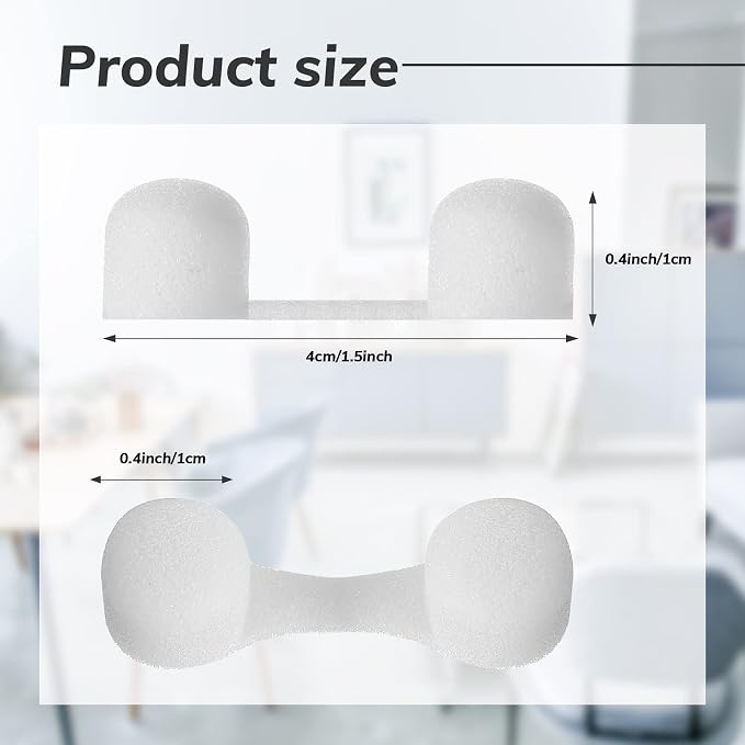 Tondiamo 100 Pieces Nose Plug Filter Disposable Nose Filter Sponge - Image 7