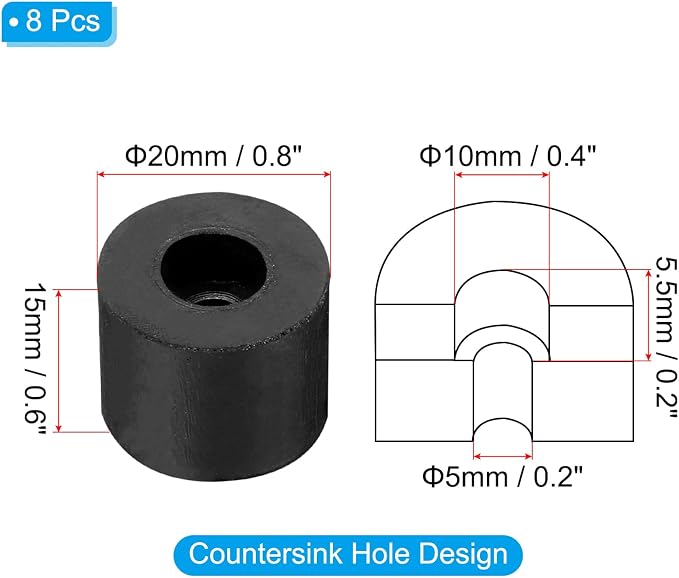 PATIKIL Rubber Spacer - Image 2