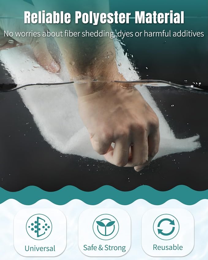Pawfly 79 x 12 Inch White Cuttable Aquarium Filter Pad, 2 Inch Thick High - Image 5