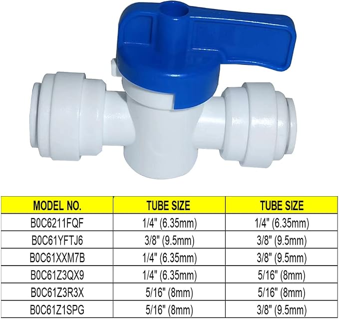 Food-Grade Quick Connector Push-In Tube Fitting, 5/16" to 1/4" O.D. Reducing - Image 3