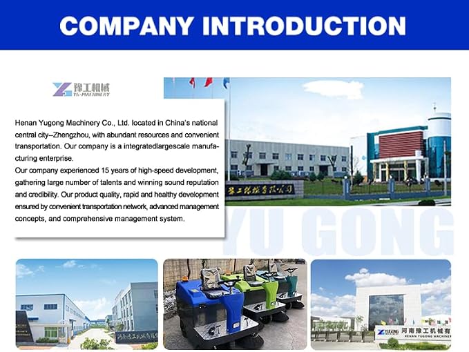 Electric Road Sweeper, Industrial Plant Sweeper, Heavy-Duty Floor Cleaner - Image 8