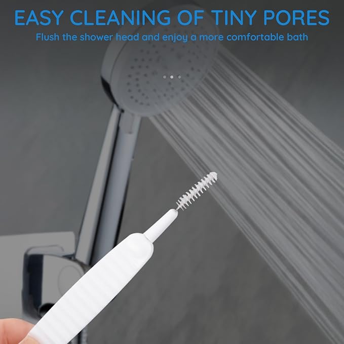 Shower Head Cleaning Brush and Gap Hole Anti-Clogging Cleaner Tool Set, Multifunctional Bathroom Scrubber for Small Holes with Storage Box, Household Shower Head Cleaner Kit 100PCS