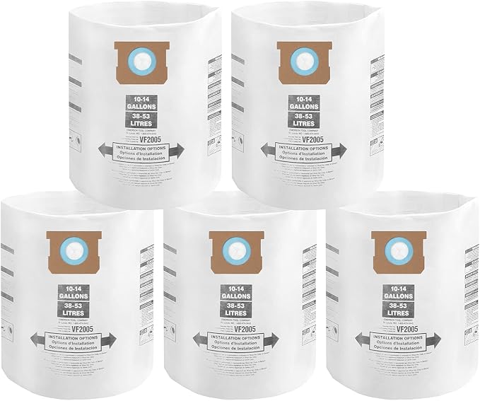 for Shop Vac Bags 10-14 Gallon, Type F 90662 9066200 9066233; Type I 90672 by ALYYDBG
