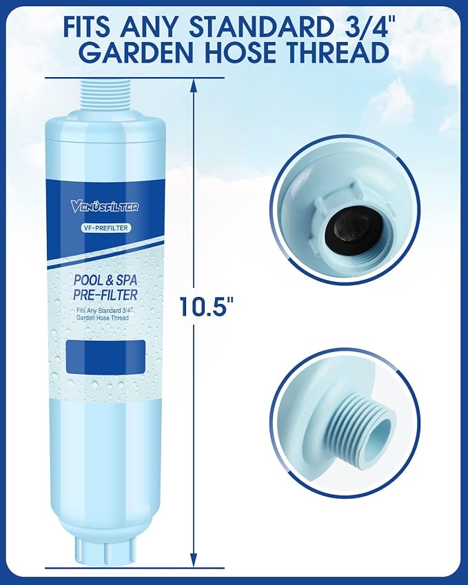 Garden Hose Filter for Filling Hot Tub, Greatly Reduces Sediment, Heavy Metals - Image 3