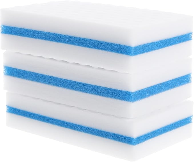 Luxshiny 10pcs Three-Layer Reusable Kitchen Sponge Scrubber Lightweight by Luxshiny