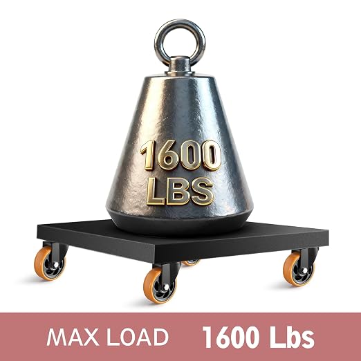 4 Inch Heavy Duty Caster Wheels, Industrial Casters Set of 4 Load 1600lbs - Image 5