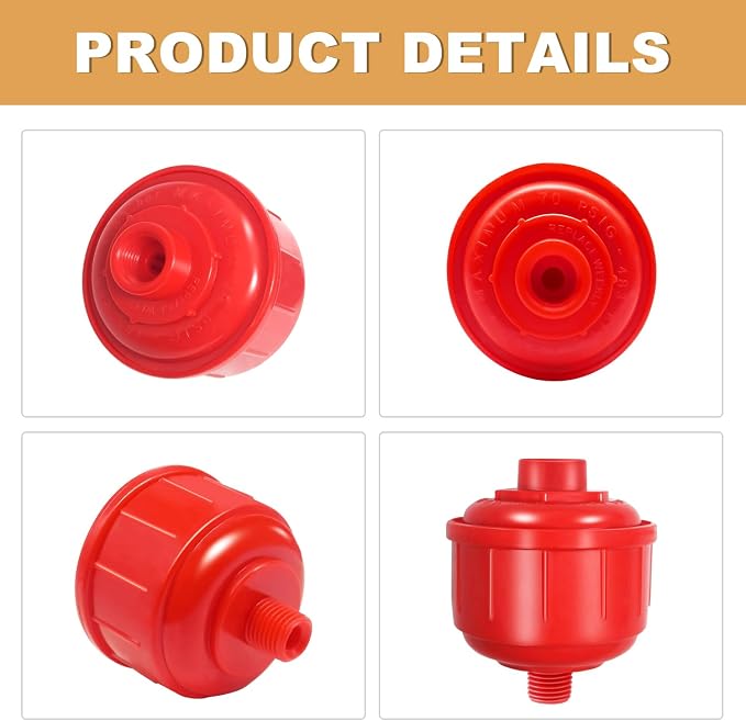 2PCS Mini Red Disposable Air Water Filters Paint Gun Filter Disposable - Image 3