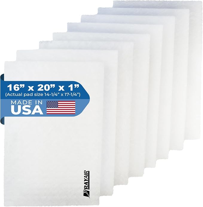 RAYAIR SUPPLY 16x20 Replacement Filter Pads Compatible by RAYAIR+SUPPLY
