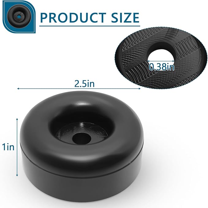 Anti Vibration Heavy Duty Rubber Foot, 1 X 2.5 Inch, Shock Pad Fit - Image 2
