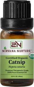 Catnip Essential Oil USDA Certified Organic, 100% Pure Natural Premium Grade, Undiluted