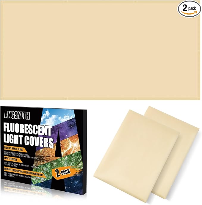 ANGSYLTH 2 Pcs Fluorescent Light Covers by ANGSYLTH