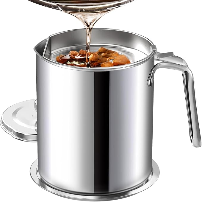 Chihee Grease Container Stainless Steel Bacon Grease Saver by Chihee