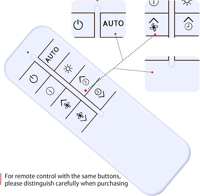 Replacement Remote Control for Shark Air Purifier HP300 HP301 HP302 HP130 HP132 - Image 5