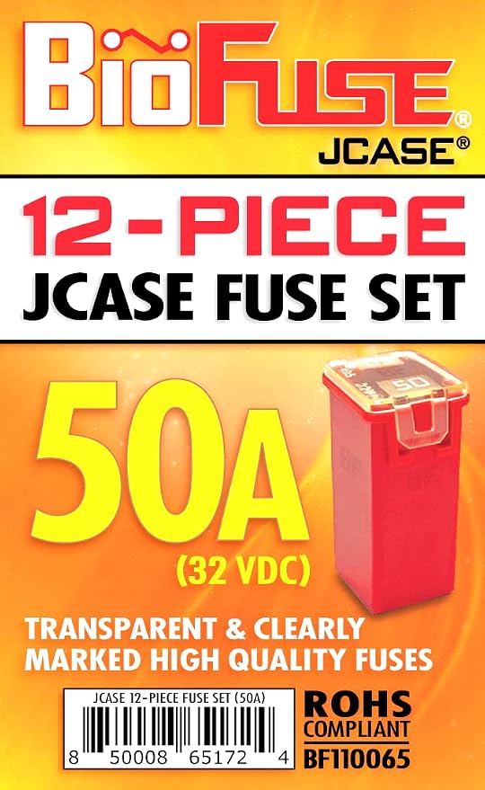 50A JCASE 12-Piece Cartridge Fuse Set. Fits Most: Nissan, and Ford - Image 7
