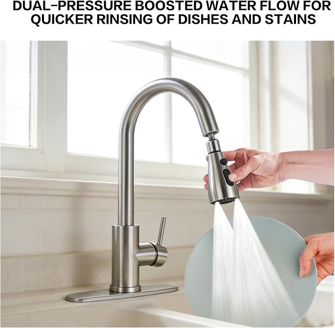 Kitchen Sink Faucet with Pull - Image 4