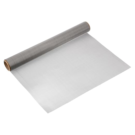 uxcell 120 Mesh 48" x 16" Woven Wire Mesh, 304 Stainless Steel Air Vent Filter by uxcell