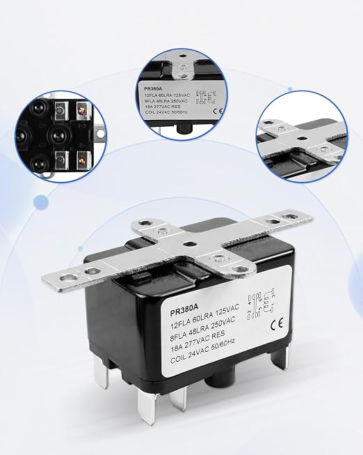 2 Pack 24V Fan Relay AC Switch SPST Fit - Image 6