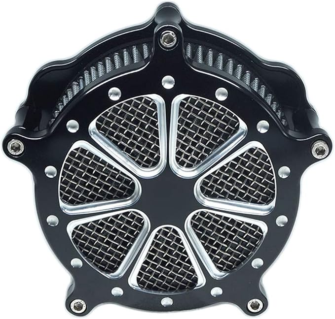 Air Filter Intake Cnc Cut Air Cleaner Venturi Motorcycle Chrome Kit by Unknown