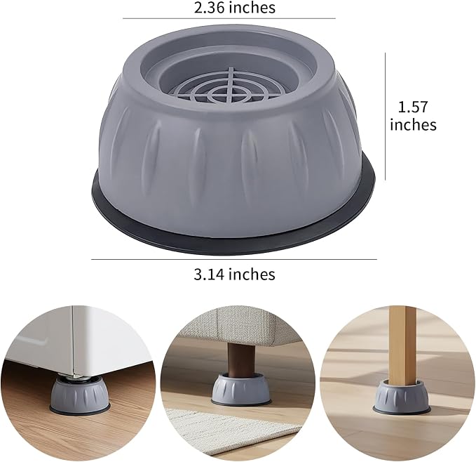 Anti Vibration Pads for Washing Machine, Washer Stabilizer and Dryer Bumper Pads - Image 5