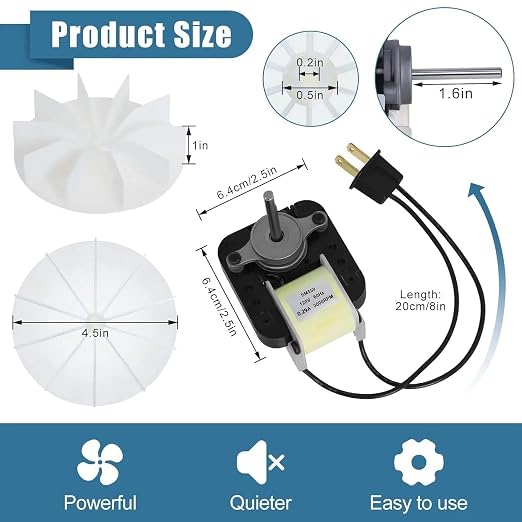 SM550 Bathroom Vent Fan Motor Replacement Kit - Image 2