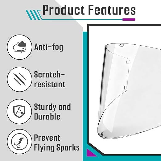 4 Pcs Face Shield Replacement Window Compatible - Image 5
