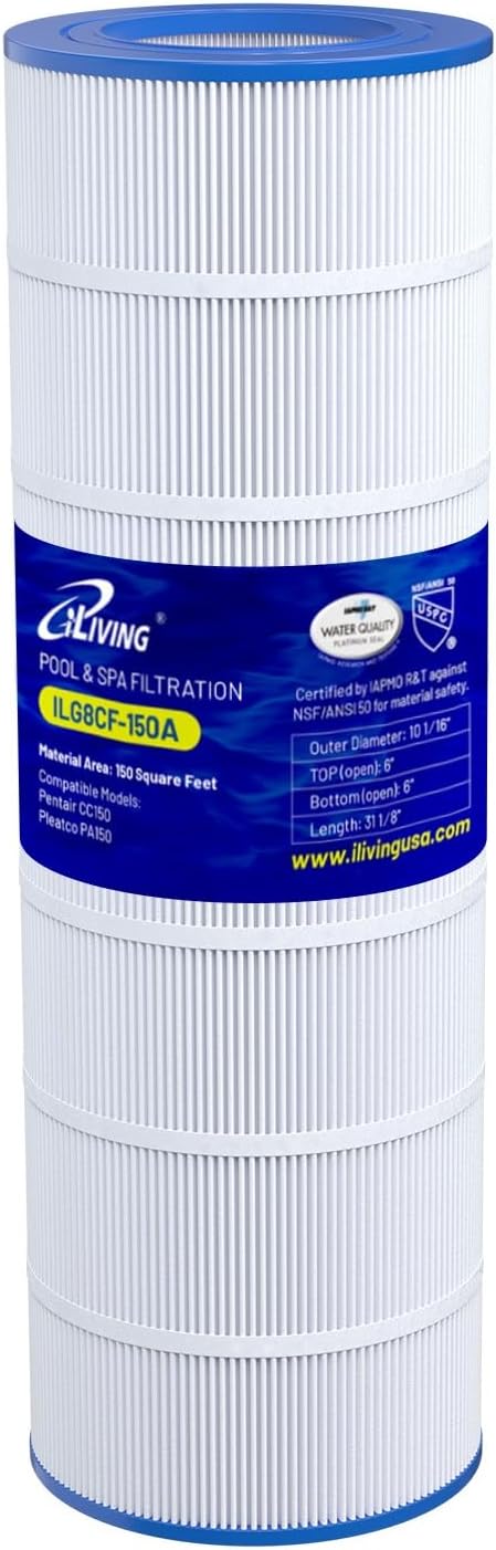 iLiving ILG8CF150A Premium Pool & Spa Filter Cartridge by iLiving