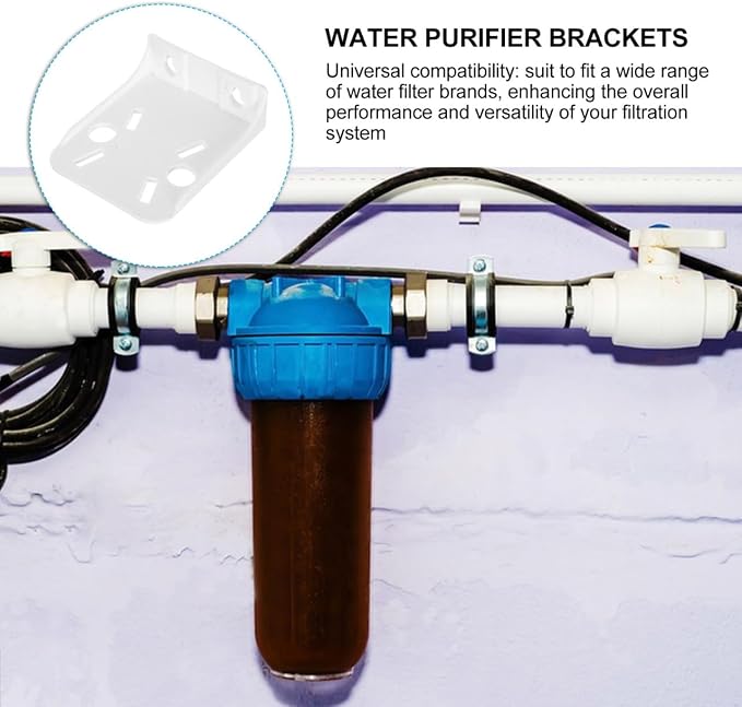 BESTYASH 10 Pcs Wall Mounting Water Filter Brackets Plastic Housing Rack - Image 4