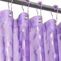 Ga-Geetopia EVA 3D Purple Pearl Plastic Shower Curtain Liner - Premium Light Weight 72" x 72" Bathroom Shower Showroom Curtain Liner with Rustproof Metal Gromments and Weighted Magnet