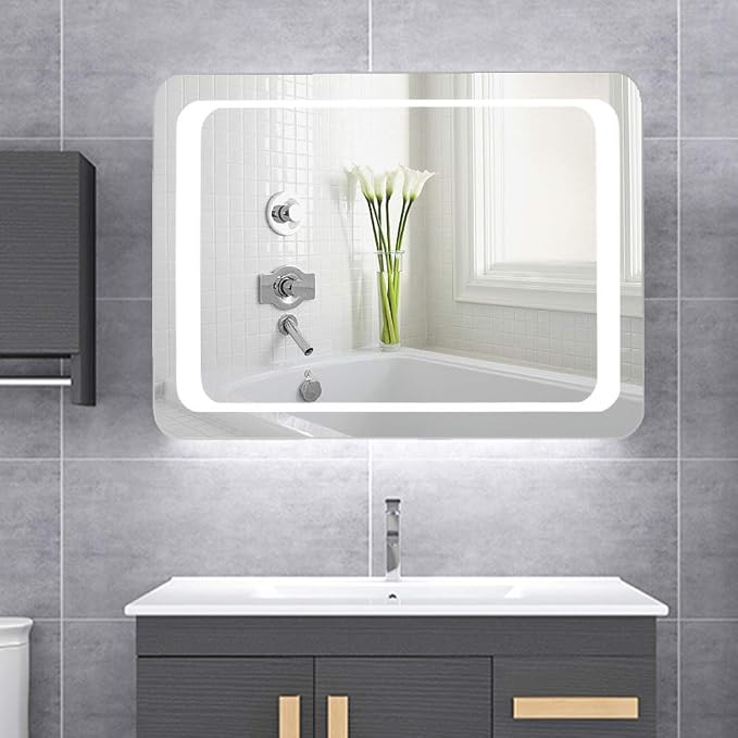LED Bathroom Mirror with Lights Sensor Switch Illuminated Bathroom Mirror with - Image 7