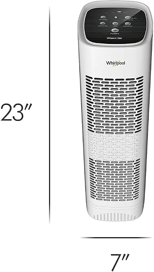 Whirlpool WPT80P Whispure True Hepa Air Purifier, Activated Carbon Advanced - Image 6