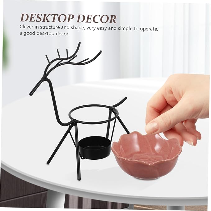 Rose Deer Iron Art Incense Burner - Image 3