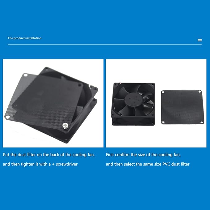 Computer Chassis Fan Filter Mesh Frame PVC - Image 5
