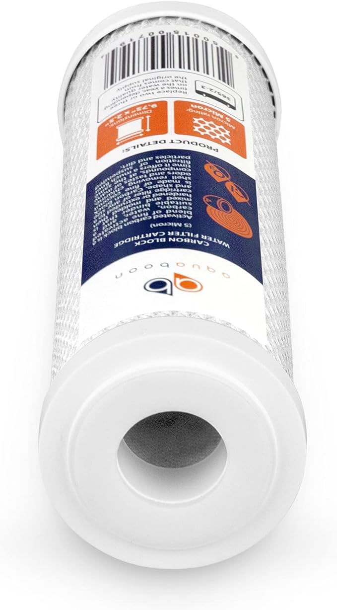 Aquaboon 5 Micron 10 x 2.5 Carbon Block Water Filter Cartridge CTO Whole House - Image 7