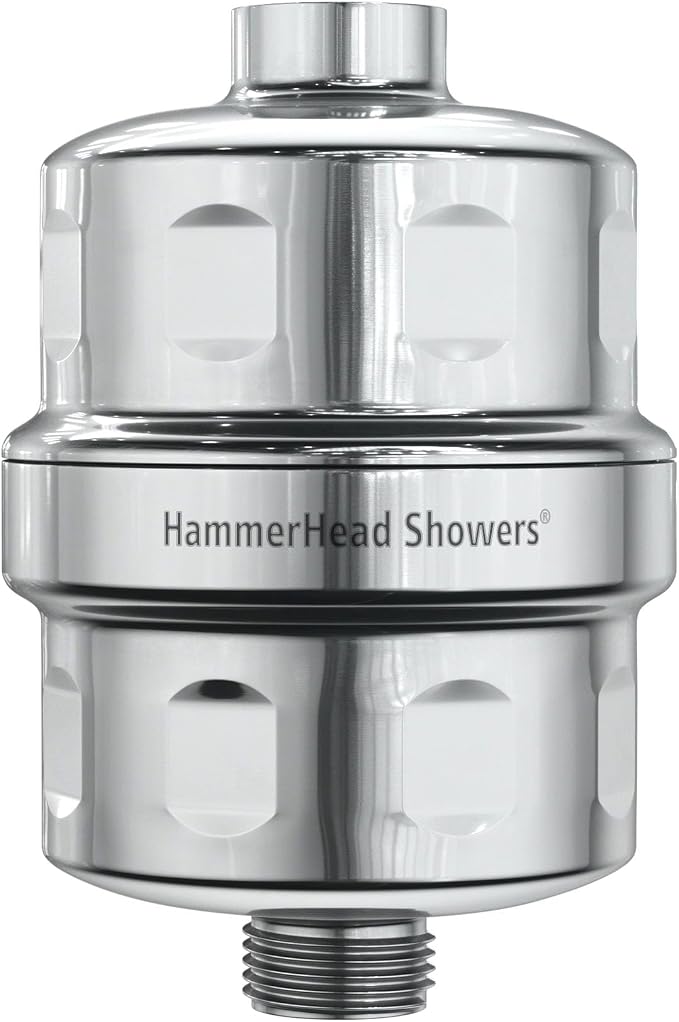HammerHead Showers® Solid Metal Shower Head Filter – KDF 55 Shower Filter by HammerHeadShowers