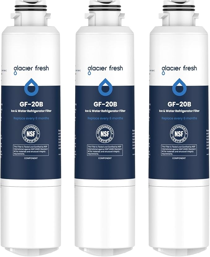 GLACIER FRESH DA29-00020B Refrigerator Water Filter Compatible by GLACIERFRESH