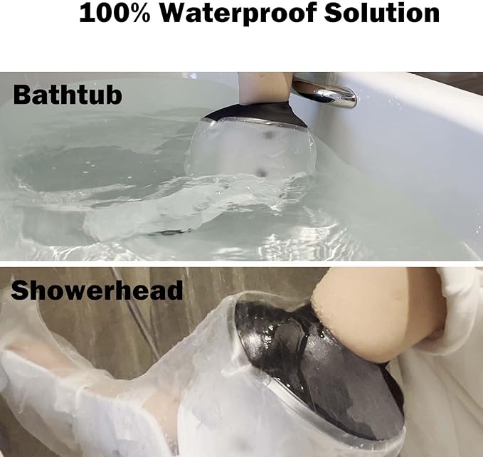 Cast Covers for Shower Arm, Waterproof Cast Cover, Cast Cover for Swimming, Cast Protector for Show Adult, Elbow, Hand, Elbow, Upper Arm (Diameter - 7.9") Extra Long